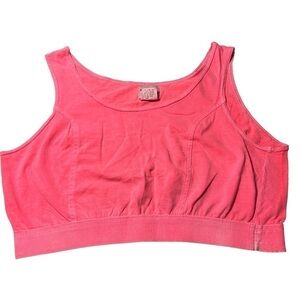 Vtg Stefano Womens Neon Pink Sports Bra Size Large (Runs Larger Like 1X ) USA